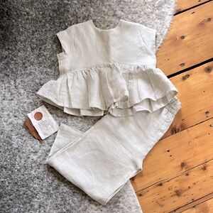 James Vincent Design Co Linen Jessa Top and Willa Culotte
